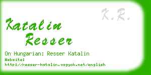 katalin resser business card